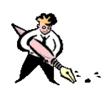 man with pen
