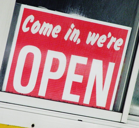Come in, we're open